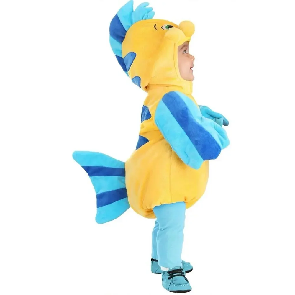 Disney's The Little Mermaid Flounder fish Halloween dress up Costume 3-6 months